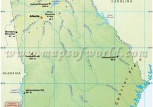 Physical Map Of Georgia Montana Mountain Ranges Map Usa Maps In 2019