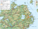 Physical Map Of Ireland Republic Of Ireland United Kingdom Border Wikipedia