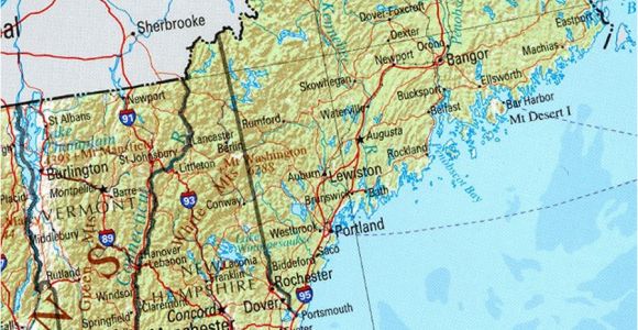 Physical Map Of New England Physical Map Of Massachusetts Sksinternational Net