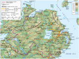 Physical Map Of northern Ireland Republic Of Ireland United Kingdom Border Wikipedia