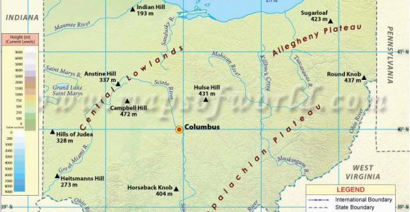 Physical Map Of Ohio Snow Emergency Levels Ohio Latest News Images and Photos