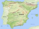 Physical Map Of Spain List Of Rivers Of Spain Wikipedia Site About Maps Of