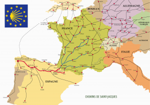 Pilgrimage Spain Camino De Santiago Map the Many Routes Of the Camino De Santiago