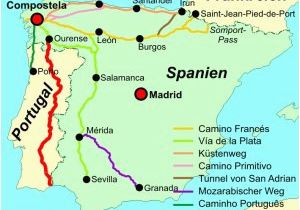 Pilgrimage Spain Camino De Santiago Map Wir Pilgern Auf Dem Jakobusweg
