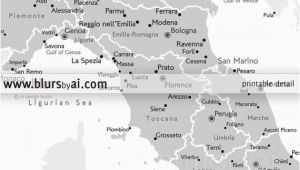 Piombino Italy Map 8×10 16×20 Printable Map Of Italy Italy Map with Cities Italia