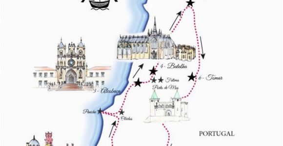 Plan Europe Trip Map Portugal Road Trip Map A Road Trip Itinerary Around Lisbon