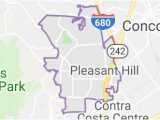 Pleasant Hill California Map Map Of Pleasant Hill California Plesant Hill California