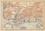 Plymouth England Map 1910 Plymouth United Kingdom Great Britain Antique Map Products