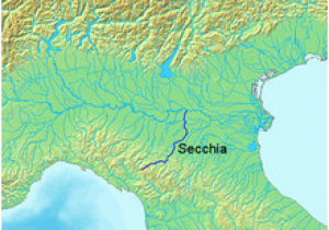 Po River Italy Map Secchia Wikipedia