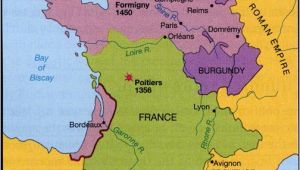 Poitiers Map France 100 Years War Map History Britain Plantagenet 1154