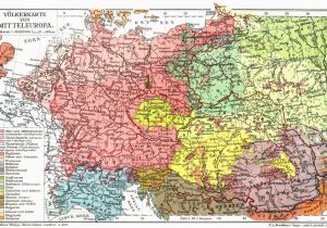 Poland In Europe Map An Old Map Of Mitteleuropa there are No so Many Germans In