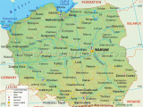 Poland On Map Of Europe Poland Map Travel Sites Poland Map Poland Poland Travel