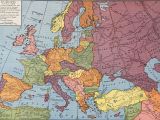 Political Map Europe 1914 Europe From 1914 to 1935 Rand Mcnally Company 1946