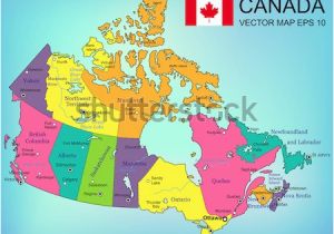 Political Map Of Canada with Capitals Canada Map Vector Download Free Vector Art Stock Graphics