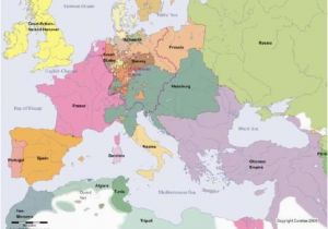 Political Map Of Europe 1800 Map Of Europe In 1800 the World Historical Maps Map Ap