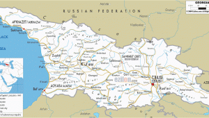 Political Map Of Georgia Country Detailed Clear Large Road Map Of Georgia Ezilon Maps