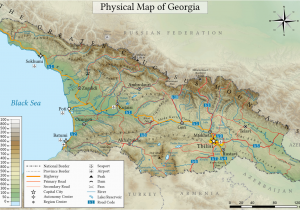 Political Map Of Georgia Country Geography Of Georgia Country Wikipedia