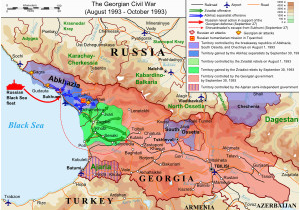 Political Map Of Georgia Country Georgian Civil War Wikipedia