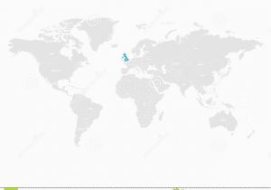 Political Map Of Great Britain and Ireland United Kingdom Of Great Britain and northern Ireland Marked by Blue