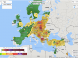 Pollution Map Europe Spain On the Map Of Europe