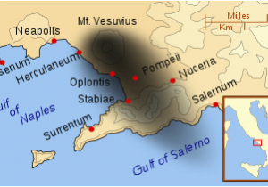 Pompeii On Map Of Italy Herculaneum Wikipedia