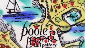 Pool England Map Perfect Poole Pottery Plate Hand Painted Map Of Poole