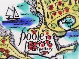 Poole England Map Perfect Poole Pottery Plate Hand Painted Map Of Poole