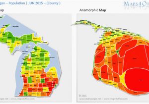 Population Density Map Michigan Michigan Population Density Map Secretmuseum