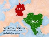 Population Density Map Of Europe Population by Country In Europe Map