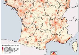 Population Density Map Of France Map Of France Cities France Map with Cities and towns