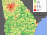 Population Density Map Of Georgia Demographics Of Georgia U S State Wikipedia