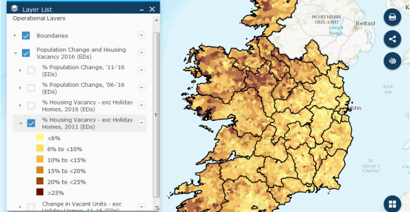 Population Density Map Of Ireland the Relationship Between Population Change and Housing