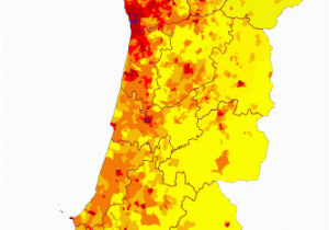 Population Density Map Of Spain Western Faa Ade Of the Iberian Peninsula Population Density Harti