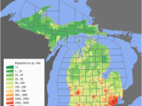 Population Map Of Michigan Michigan Wikipedia