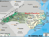 Population Map Of north Carolina north Carolina Map Geography Of north Carolina Map Of north