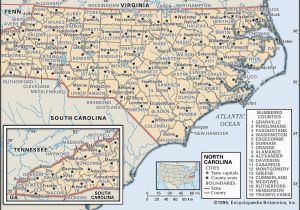 Population Map Of north Carolina State and County Maps Of north Carolina