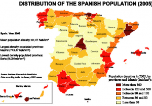 Population Map Of Spain atlas Of Galicia Wikimedia Commons