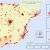 Population Map Of Spain Quantitative Population Density Map Of Spain Lighter Colors