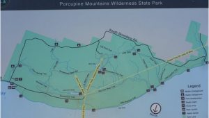 Porcupine Mountains Michigan Map area Map Of Hikes Picture Of Porcupine Mountains Wilderness State