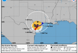 Port O Connor Texas Map as Previously Reported Hurricane Harvey Made Landfall at 10pm