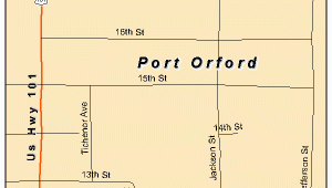 Port orford oregon Map Port orford oregon Street Map 4159250