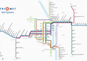 Portland oregon Light Rail Map Wes Commuter Rail