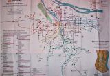 Portland oregon Max Map Transit Maps Historical Map Trimet Bus and Max Routes Portland