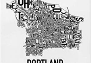 Portland oregon Neighborhoods Map Streetwise Portland Map Laminated City Center Street Map Of