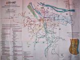 Portland oregon Streetcar Map Transit Maps Historical Map Trimet Bus and Max Routes Portland