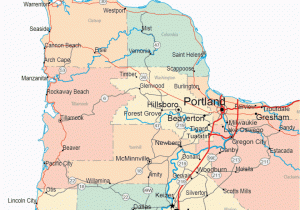 Portland oregon topographic Map Gallery Of oregon Maps