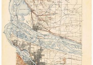 Portland oregon topographic Map Portland oregon Map Print Map Of Portland Art Print Etsy