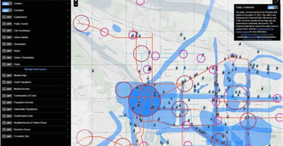 Portland oregon Zoning Map Maps Gis Open Data the City Of Portland oregon