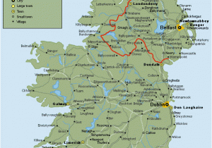 Portrush Ireland Map Ireland Road Map
