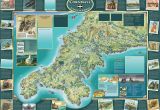 Portwenn Cornwall England Map Map Cornwall Designed by Srstudio Near Truro Cornwall A A A N
